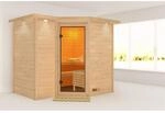 Karibu Sauna Steena 2 LED-Dachkranz Natur