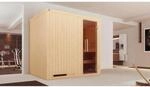 Weka Elementsauna Halmstad 2 Sparset 7,5 kW OS Glast&uuml;r