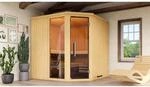 Weka Element-Ecksauna Varberg 3 o. Ofen Glast&uuml;r/Fenster