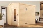 Weka Massivholzsauna Turku 3 o. Ofen Holzt&uuml;r