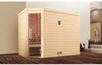 Weka Massivholzsauna Turku 3 o. Ofen Glast&uuml;r