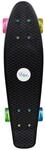 Muuwmi Skateboard Fun Neon LED-Leuchtrollen Deck 57x15cm Rutschfest ABEC5 PU-Rollen