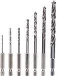 Bosch Holzspiralbohrer-Set Robust Line 2 mm - 8 mm Sechskantschaft 7-teilig