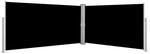 vidaXL Seitenmarkise Ausziehbar Schwarz 160&times;600 cm 42178