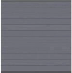 Sichtschutzzaun Zaunfeld-Set System WPC Classic Anthrazit/Anthrazit 178x183 cm