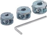 wolfcraft Tiefenstopp-Set Universal &Oslash; 6 mm, 8 mm und 10 mm 3-teilig