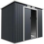Juskys Metall Ger&auml;teschuppen Ger&auml;tehaus M mit Pultdach in Anthrazit