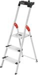 Hailo Alu-Haushaltsleiter XXL L80 Comfortline 3-stufig
