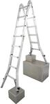 Krause Stabilo Sprossen-Gelenk-Teleskop-Leiter mit 4 HV 4 x 5 Sprossen