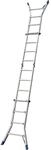 Krause Gelenk-Teleskopleiter Stabilo 4 x 4 Sprossen 410 cm x 67 cm x 400 cm