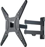 Hama TV-Wandhalterung Fullmotion 1 Stern 165cm (65 Zoll) 2 Arme Schwarz
