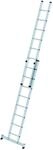 MUNK Schiebeleiter mit Traverse 2x8 Sprossen