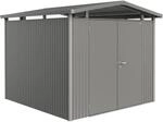 Biohort Metall-Ger&auml;tehaus Panorama Quarzgrau 6,6 m&sup2;