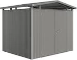 Biohort Metall-Ger&auml;tehaus Panorama Quarzgrau 5,6 m&sup2;