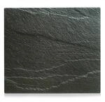 Zeller Herdblende-/Abdeckplatte Schiefer-Optik Glas 50 cm x 56 cm Anthrazit