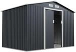 Juskys Metall Ger&auml;teschuppen Ger&auml;tehaus XL mit Satteldach in Anthrazit