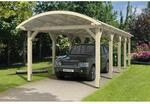 Skan Holz Bogendach-Carport Franken 376 cm x 969 cm