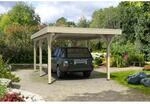 Skan Holz Flachdach-Einzelcarport Spessart 355 cm x 604 cm Leimholz