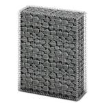vidaXL Steinkorb Gabione mit Deckeln Verzinkter Draht 100x80x30 cm 141040