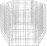 vidaXL Sechseckiges Gabionen-Hochbeet 160x140x100 cm 142535