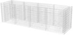 vidaXL Gabionen-Hochbeet Stahl 360x90x100 cm 142553
