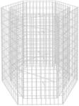vidaXL Sechseckiges Gabionen-Hochbeet 100x90x100 cm 142533