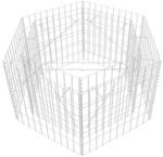 vidaXL Sechseckiges Gabionen-Hochbeet 100x90x50 cm 142532