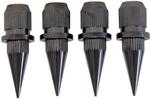Dynavox Lautsprecher Spikes Zum Einbau 4er Set Schwarz-Chrom