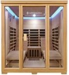 Artsauna Infrarotkabine W&auml;rmekabine Billund mit Dual Heizsystem und Hemlockholz