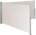 Tectake Aluminium Doppel Seitenmarkise Ausziehbar Blickdicht Wetterfest 600 x 200