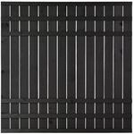 Plus Holz Sichtschutzzaun Rustik Nadelholz Schwarz 180 cm x 180 cm