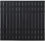 Plus Holz Sichtschutzzaun Rustik Nadelholz Schwarz 180 cm x 158 cm