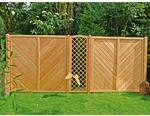 T & J Sichtschutzzaun Classico Douglasie 180 x 180 cm
