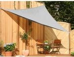 Floracord Dreiecksonnensegel HDPE Silbergrau 360 cm x 360 cm x 360 cm