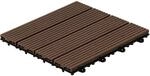 Home Deluxe Klickfliesen WPC Bavaro Dunkelbraun, 30cm x 30cm, 9 m&sup2;