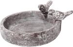 Dobar Klassische Vogeltr&auml;nke Pool-Oase 18 cm x 18 cm x 4,5 cm Grau