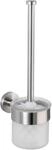 Wenko WC-Garnitur Bosio Silber Matt 35 cm x 10 cm x 14 cm