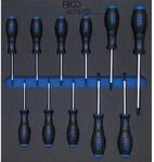 BGS Werkstattwageneinlage 2 3 Schraubendreher T Profil F&uuml;r Torx T6 T40 11Tlg 4079