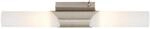 Briloner Wandleuchte Kabili Kippschalter E14 Fassung Glas 43,5 cm Matt-Nickel