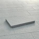 Terrassenplatte Beton Mailand Wei&szlig;-Schwarz Wassergestrahlt 60 cm x 40 cm x 5 cm