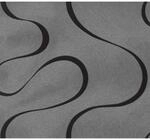 Colani Vliestapete Visions Welle Silber-Schwarz
