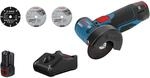 Bosch Professional Akku-Winkelschleifer GWS 12 V-76 L-Boxx inkl. 2 Akkus + GAL