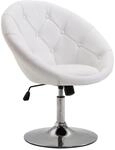HOMCOM Drehstuhl Verchromt 71x59x78-90cm