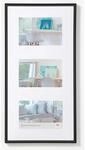 walther design New Lifestyle Galerie Kunststoffbilderrahmen 3x 13x18 cm Schwarz