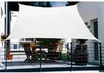Floracord Balkonsonnensegel HDPE Cremewei&szlig; 270 cm x 140 cm