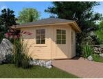 Weka Holz-Gartenhaus Natur Zeltdach Unbehandelt 318 cm