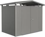 Biohort Metall-Ger&auml;tehaus Panorama Quarzgrau 4,6 m&sup2;