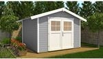 weka Gartenhaus 122 Gr.2 Satteldach Grau 28 mm