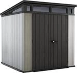 Keter Gartenhaus Artisan 77 mit Pultdach Kunststoff Grau 214x218x226 cm