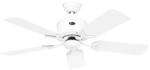 CASAFAN Energiespar Deckenventilator mit Fernbedienung Eco Elements 103 cm Wei&szlig;